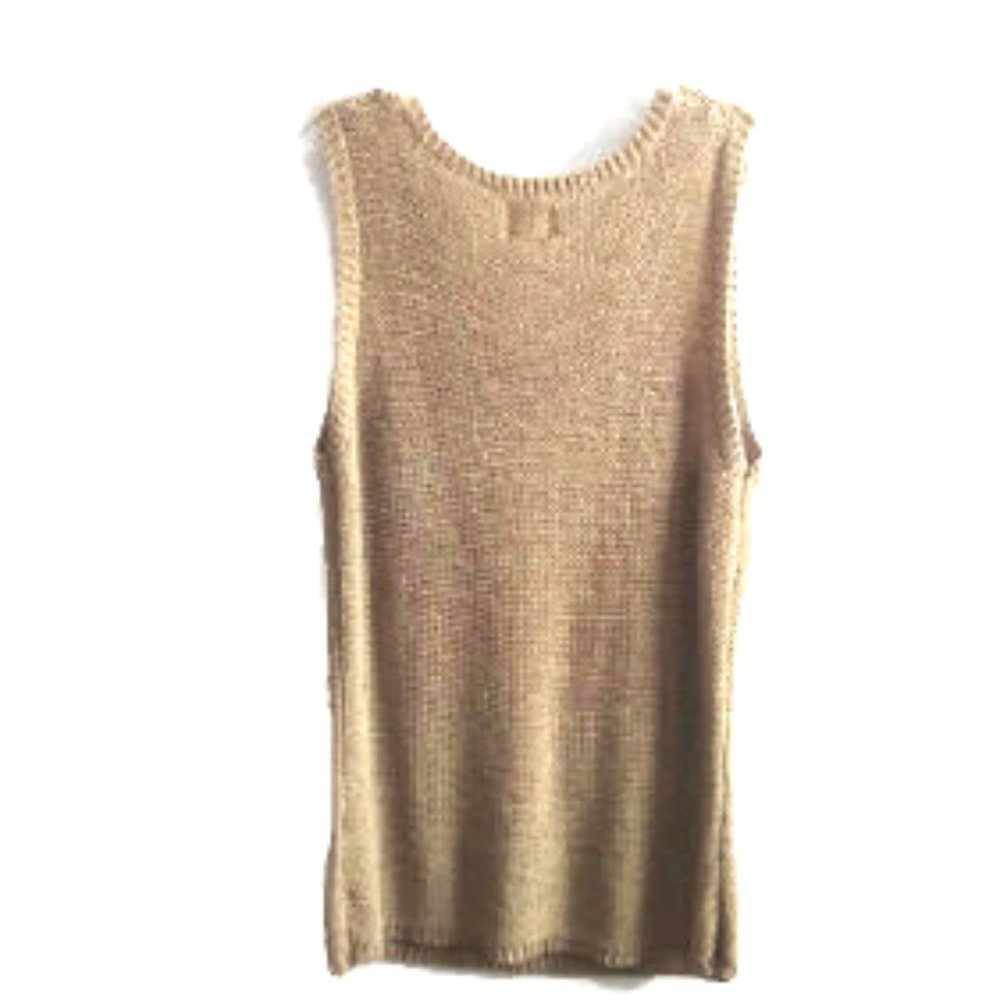 Ruby Rd. Beaded Neck Knit Shell Top - image 5